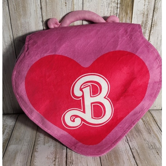 Cinemark Barbie Movie Blanket Bag Purse (ONLY THE BAG )Barbie Heart Shaped Pink - Picture 3 of 5